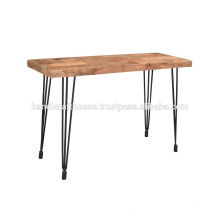 Table de console Industrial High Wood and Iron Legs